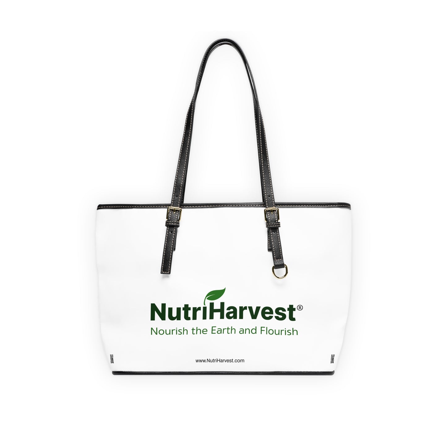 PU Leather Tote Bag - NutriHarvest Nourish the Earth and Flourish