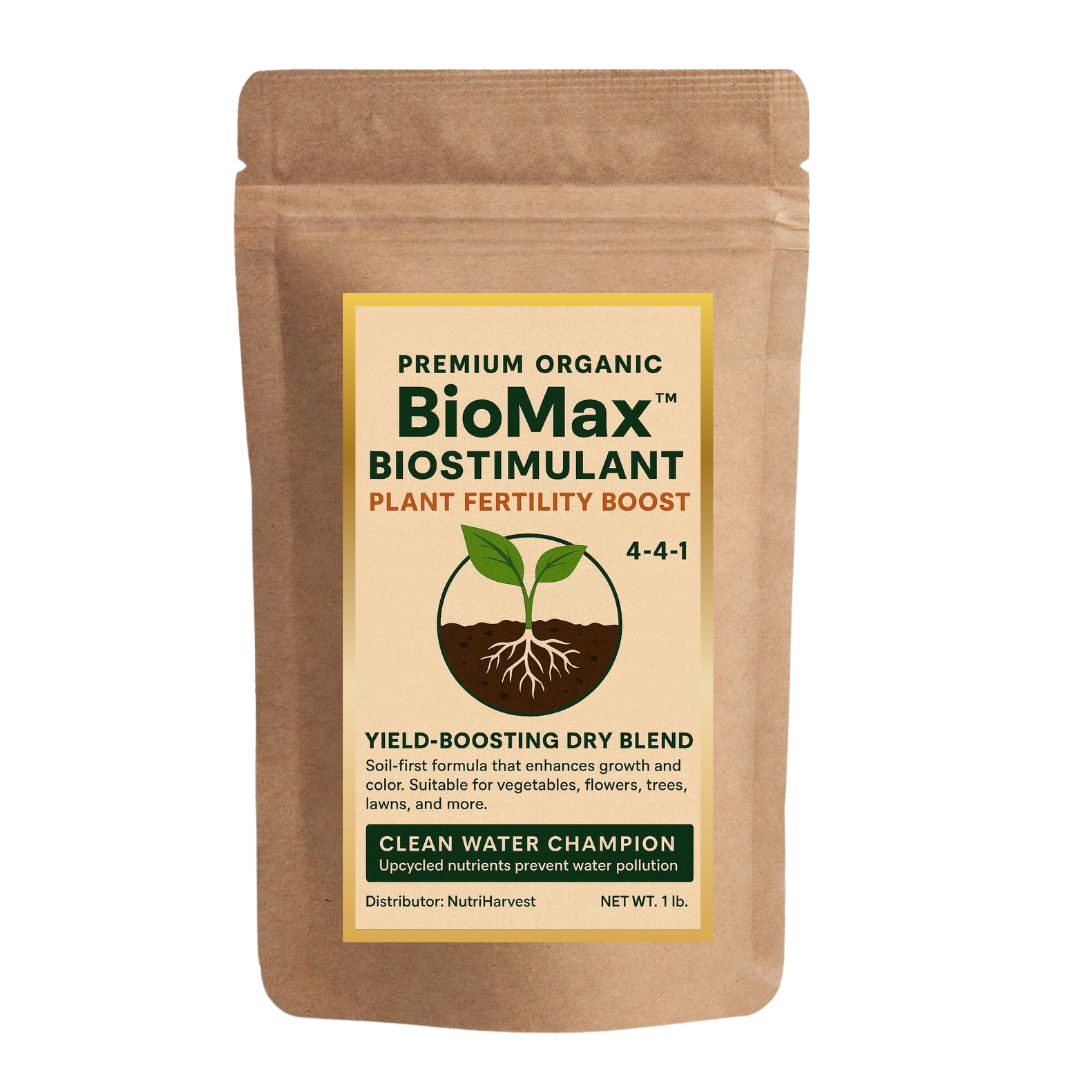 plant growth organic fertilizer NutriHarvest® Gold Super Organic Fertilizer 3-3-3, USDA Biobased – NutriHarvest