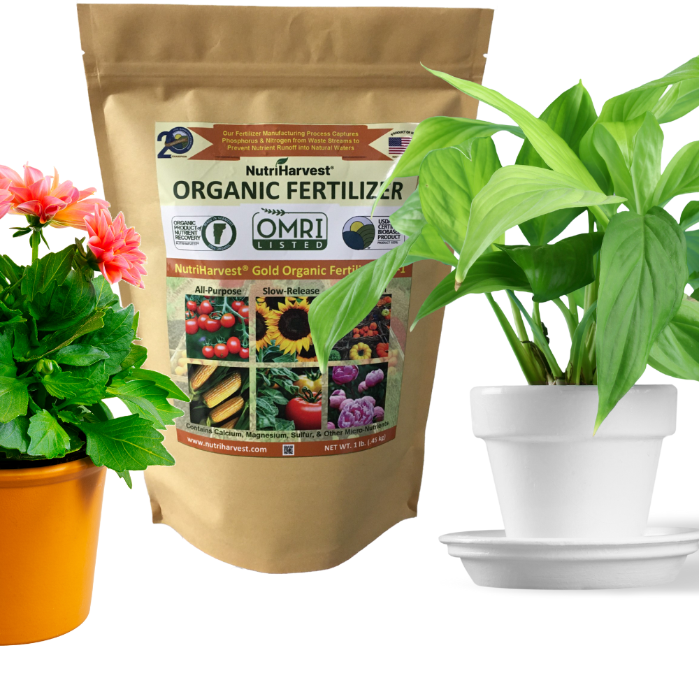 NutriHarvest® Gold Super Organic Fertilizer 3-3-1, OMRI Listed, 100% USDA Certified Biobased Product, low-potassium, in Resealable Bag