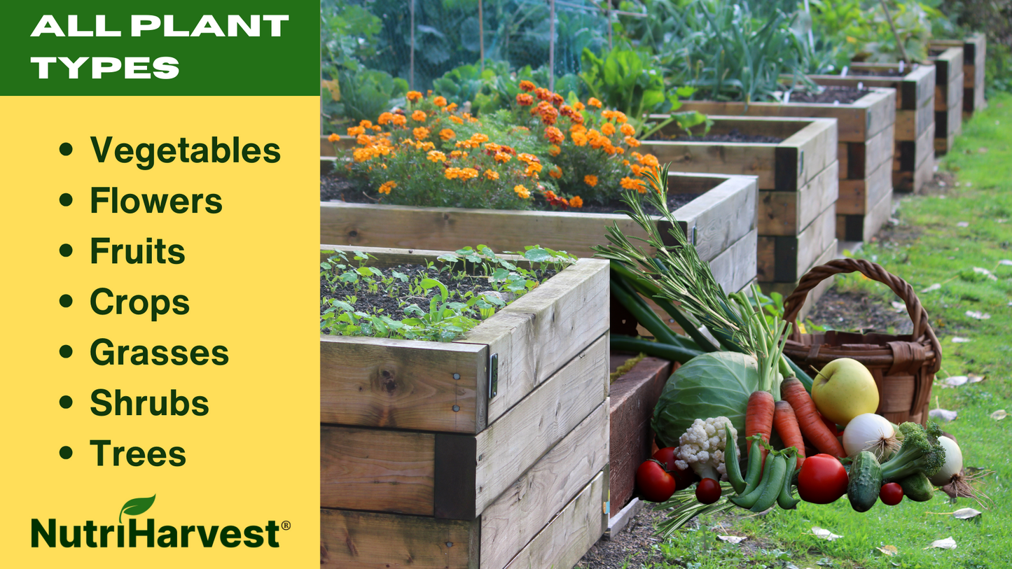 NutriHarvest® Premium Super Organic Fertilizer 4-4-4, USDA-certified Biobased, in Resealable Bag