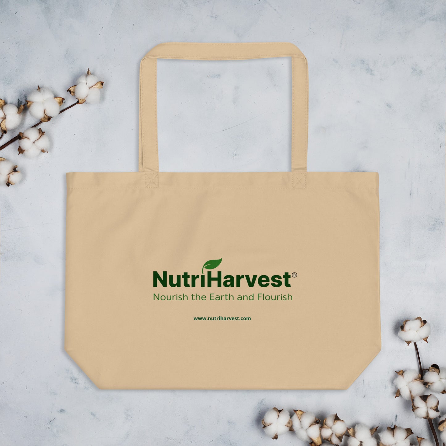 Large organic tote bag