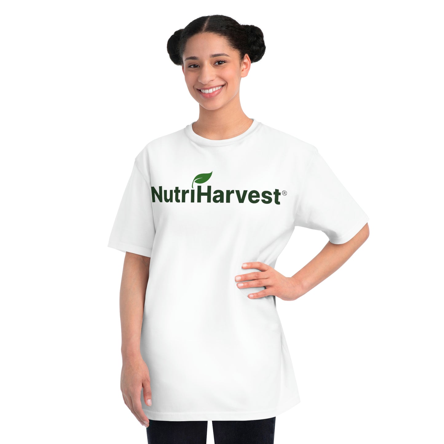 Organic Unisex Classic T-Shirt NutriHarvest® in White, Black, Pacific, and Charcoal