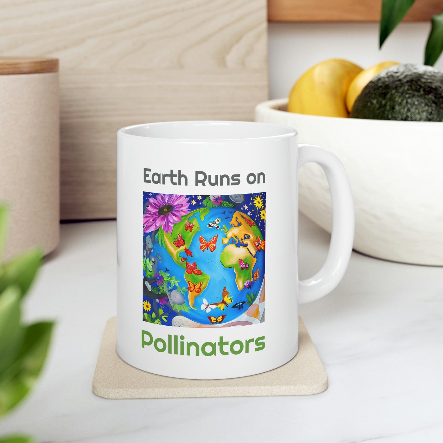 Earth's Pollinators Eco Ceramic Mug 11oz