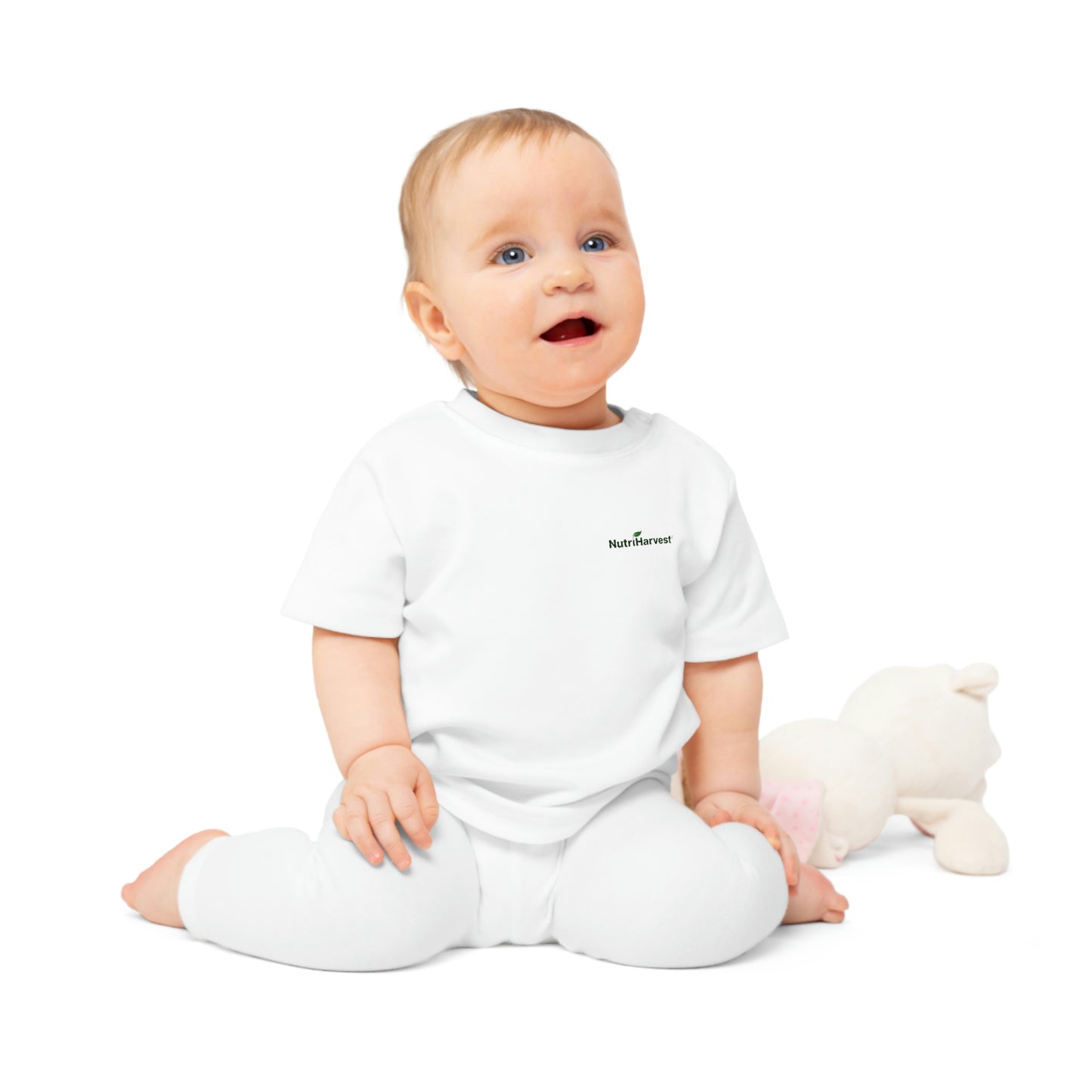 Organic Baby T-Shirt in Blue, Pink, and White