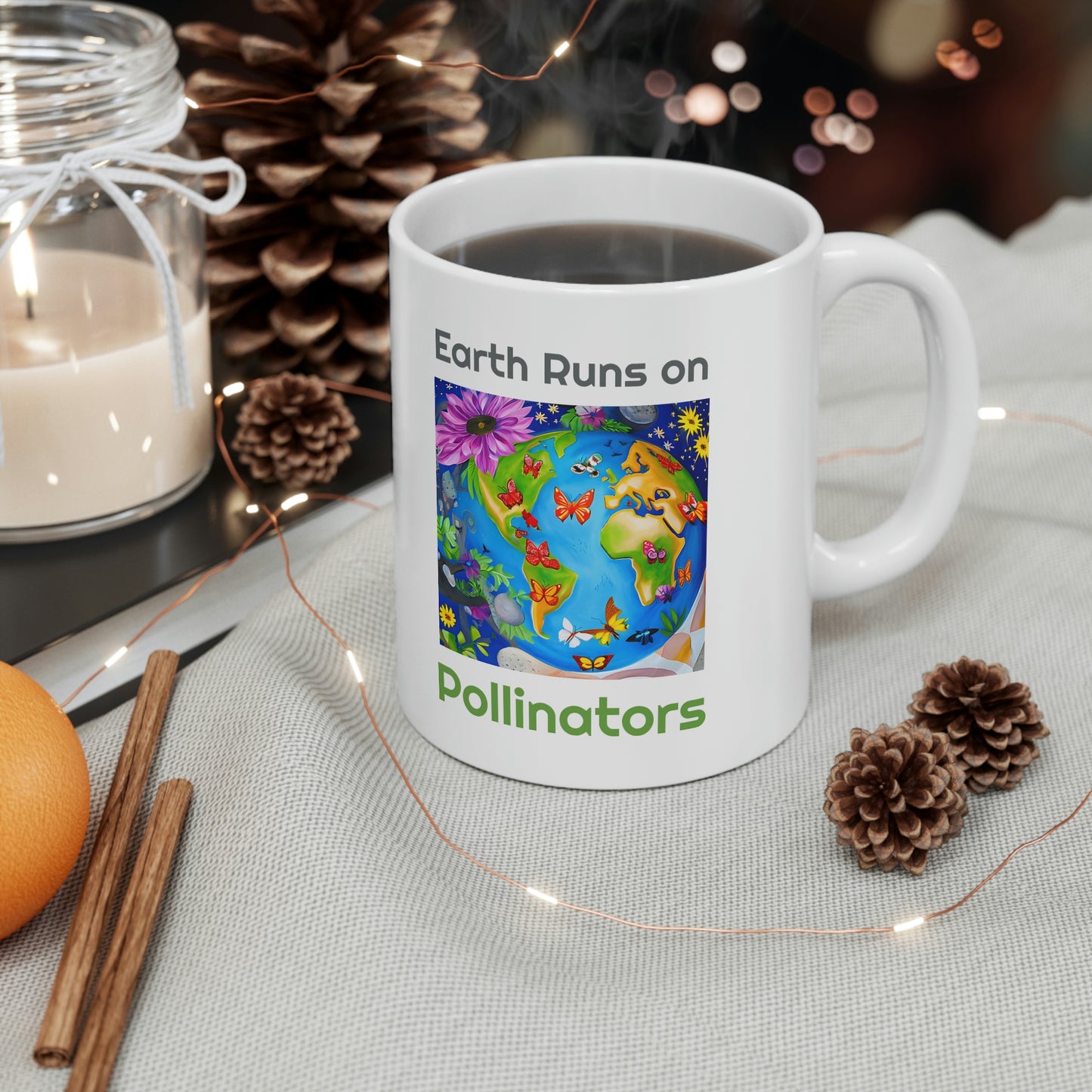 Earth's Pollinators Eco Ceramic Mug 11oz