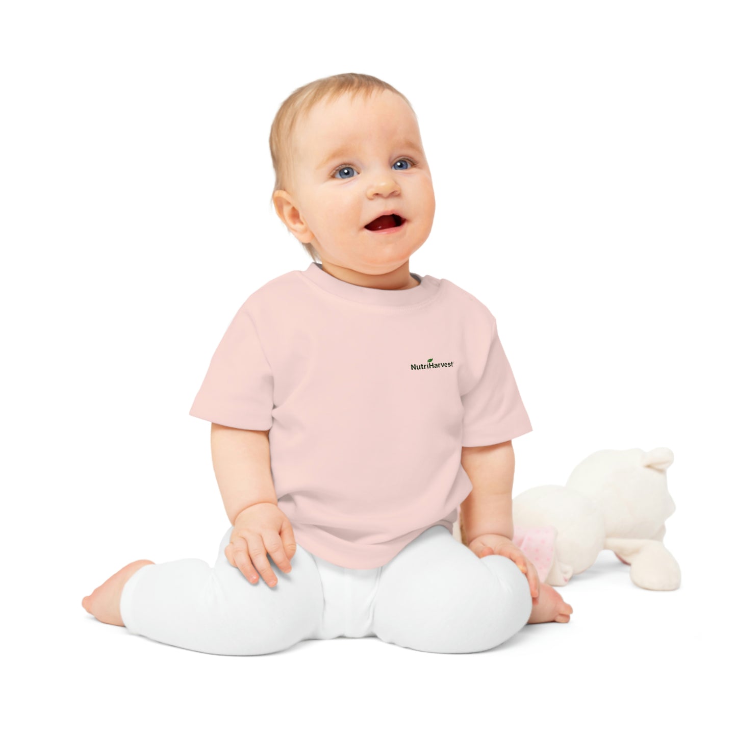 Organic Baby T-Shirt in Blue, Pink, and White