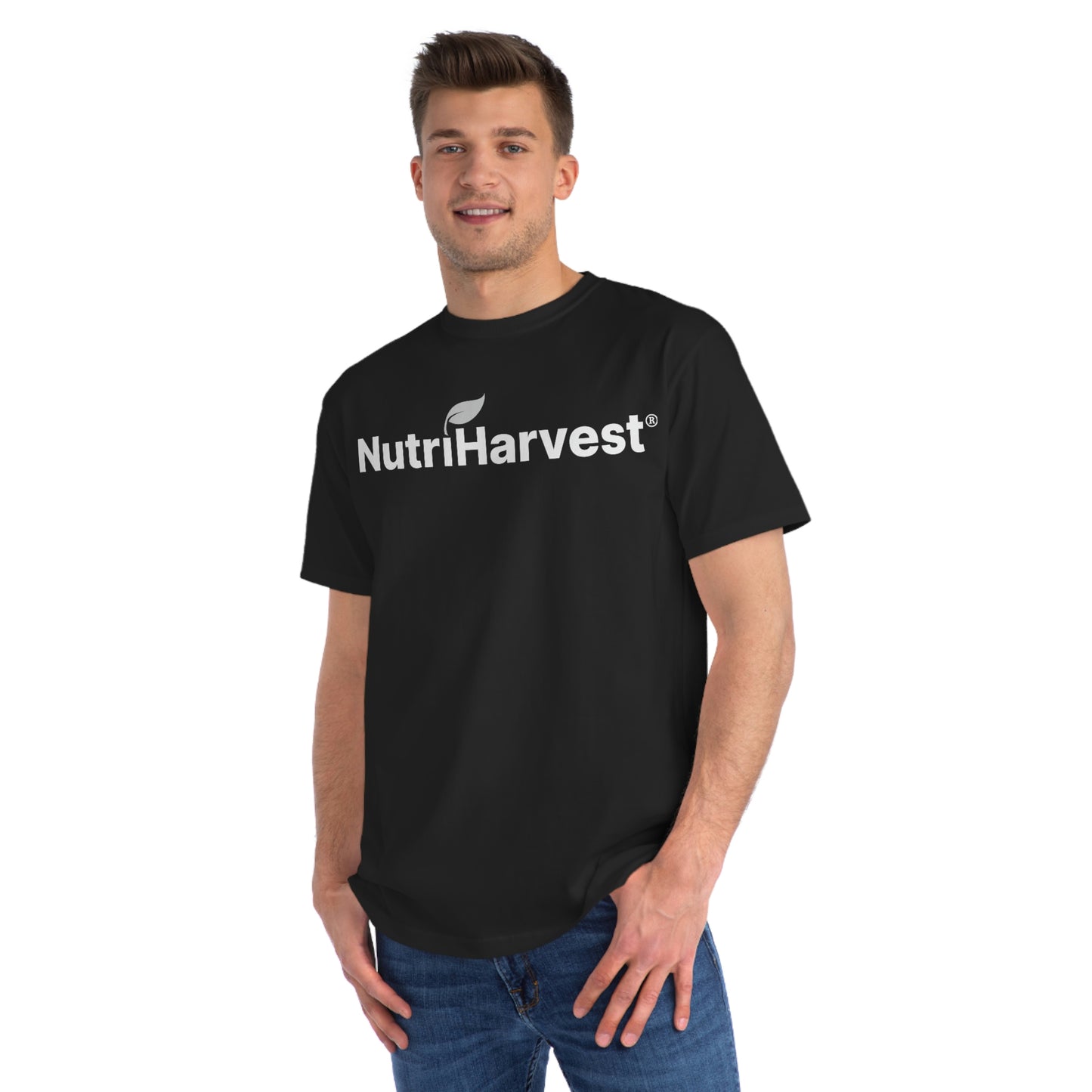 Organic Unisex Classic T-Shirt NutriHarvest® in White, Black, Pacific, and Charcoal