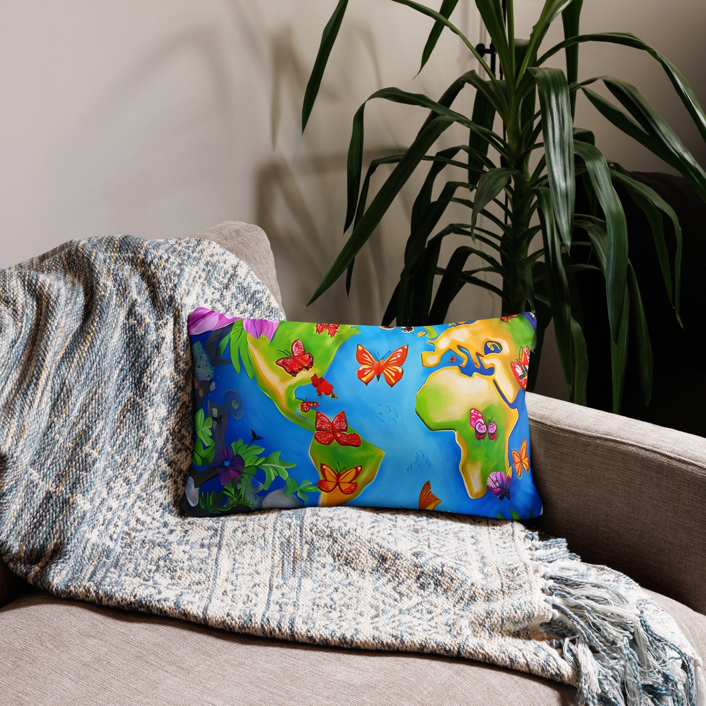 Earth's Pollinators Eco Pillow