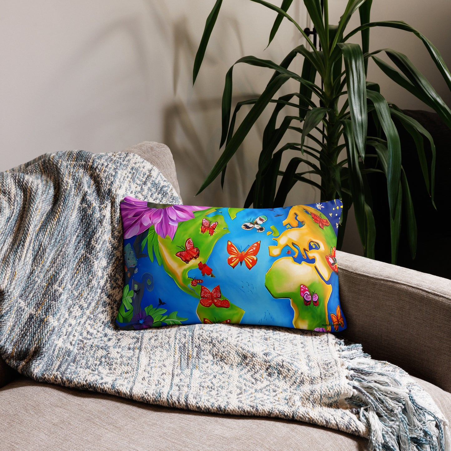Earth's Pollinators Eco Pillow