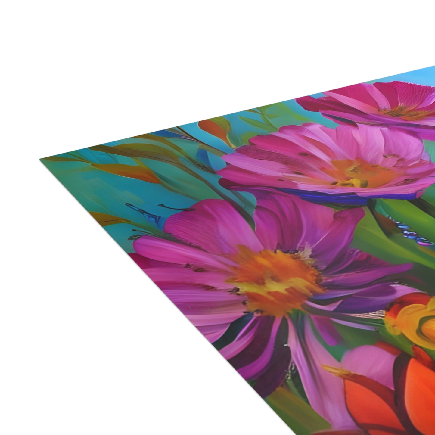 Beautiful Honey Bee Flowers Folded Sustainable Greeting Cards (1, 10, 30, or 50pcs)