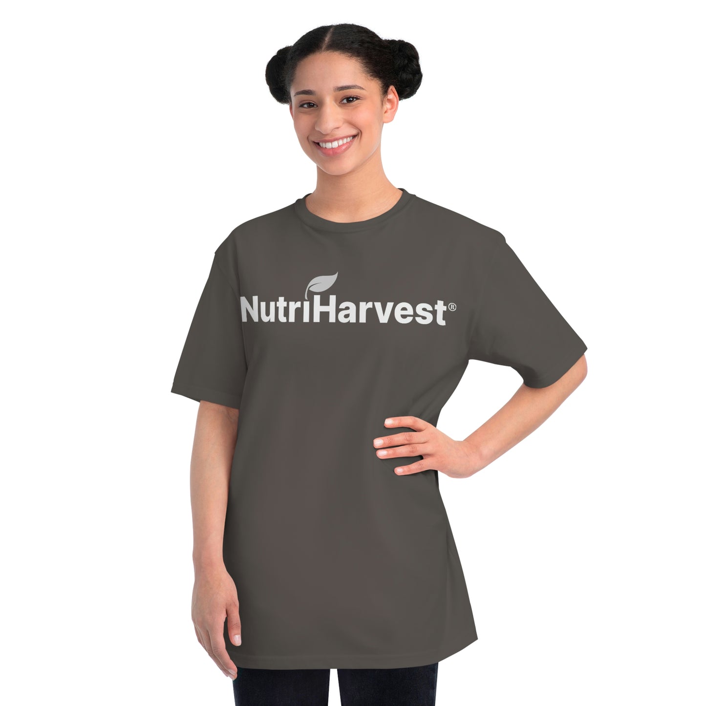 Organic Unisex Classic T-Shirt NutriHarvest® in White, Black, Pacific, and Charcoal
