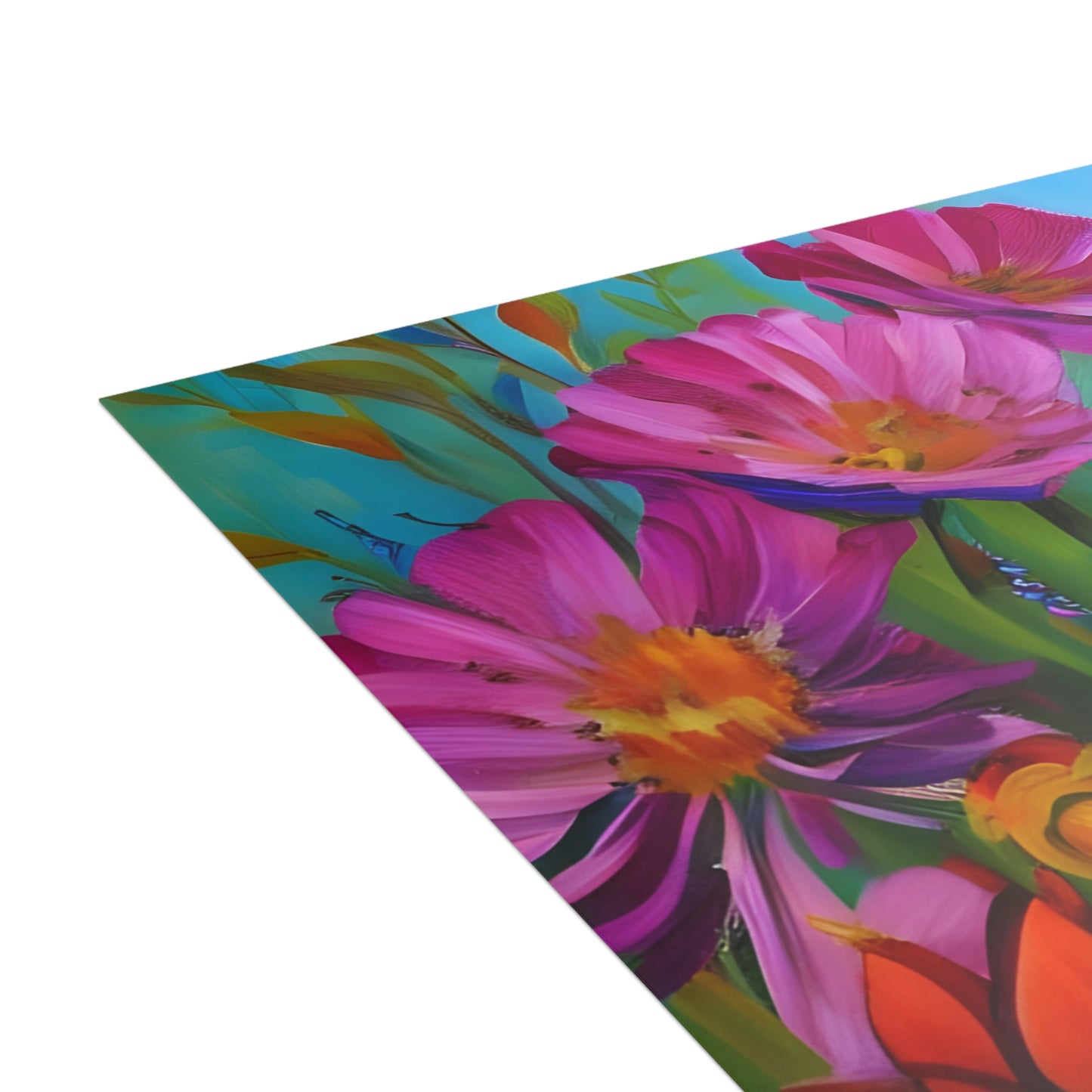 Beautiful Honey Bee Flowers Folded Sustainable Greeting Cards (1, 10, 30, or 50pcs)