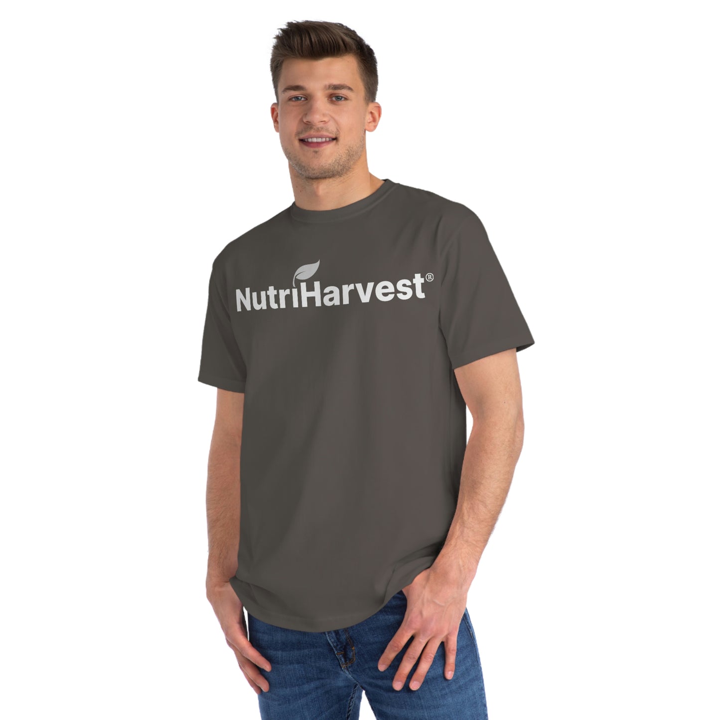 Organic Unisex Classic T-Shirt NutriHarvest® in White, Black, Pacific, and Charcoal