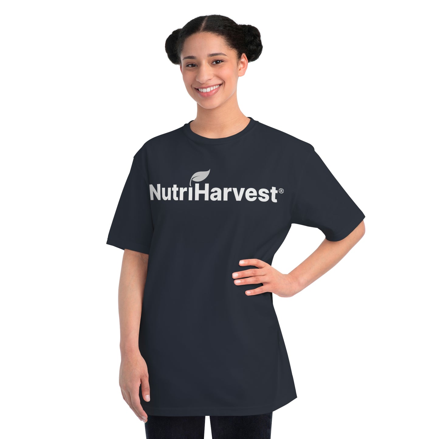 Organic Unisex Classic T-Shirt NutriHarvest® in White, Black, Pacific, and Charcoal