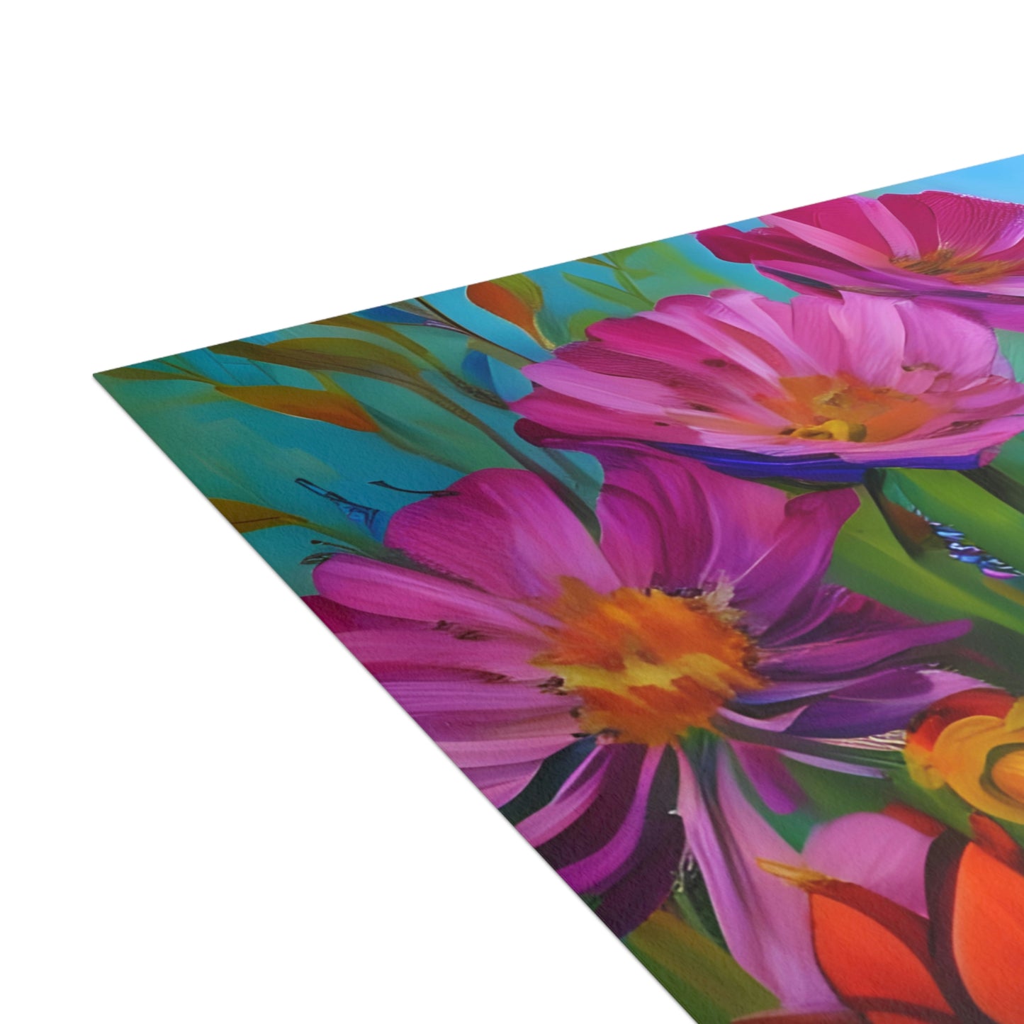 Beautiful Honey Bee Flowers Folded Sustainable Greeting Cards (1, 10, 30, or 50pcs)