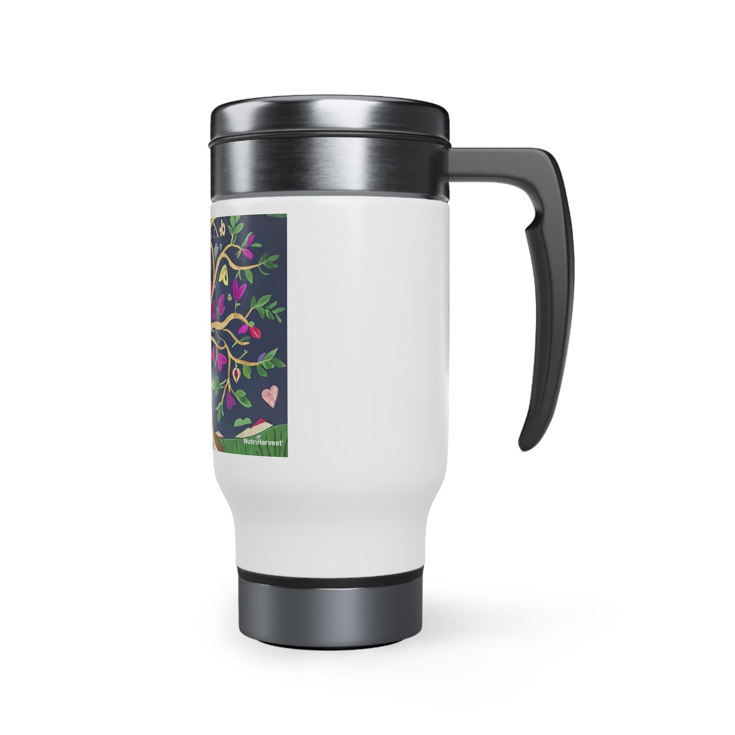 Stainless Steel Travel Mug with Handle, 14oz