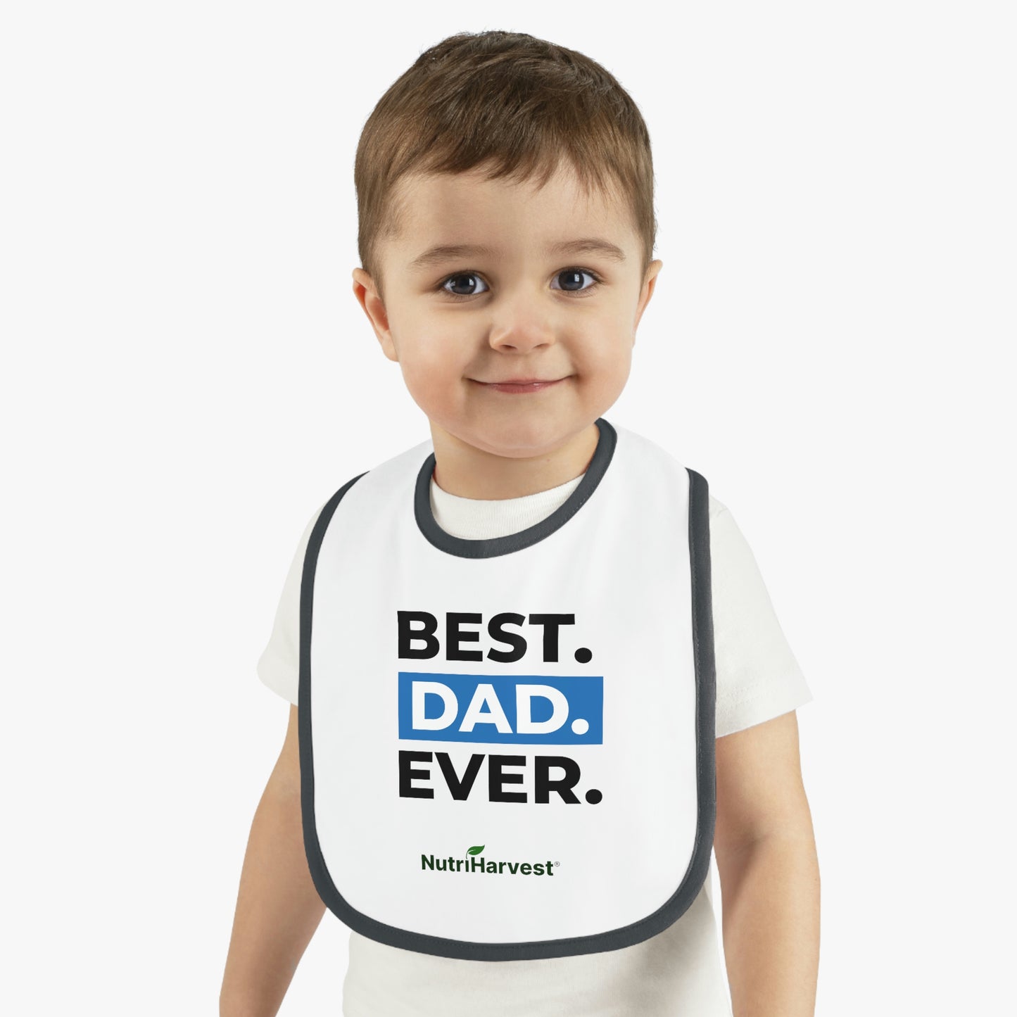 Baby Contrast Trim Jersey Bib