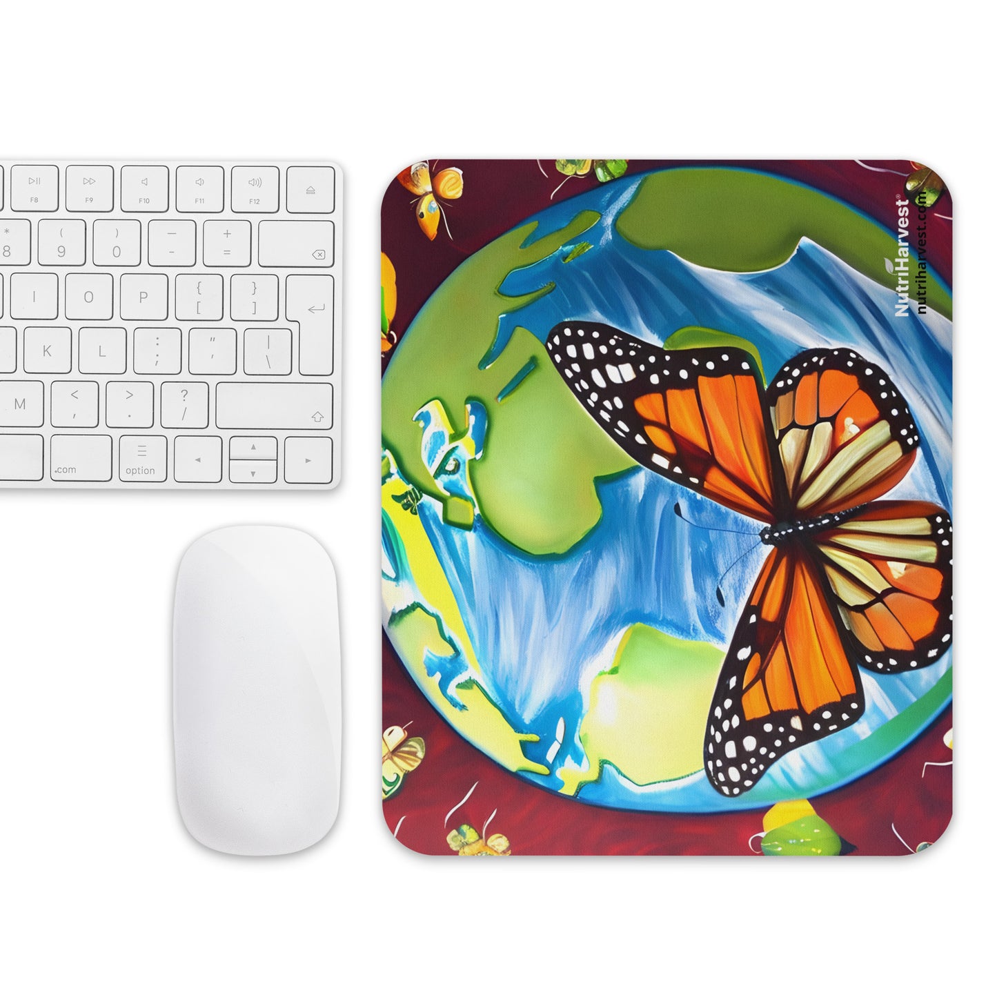 Mouse Pad With Nature Earth Monarch Style