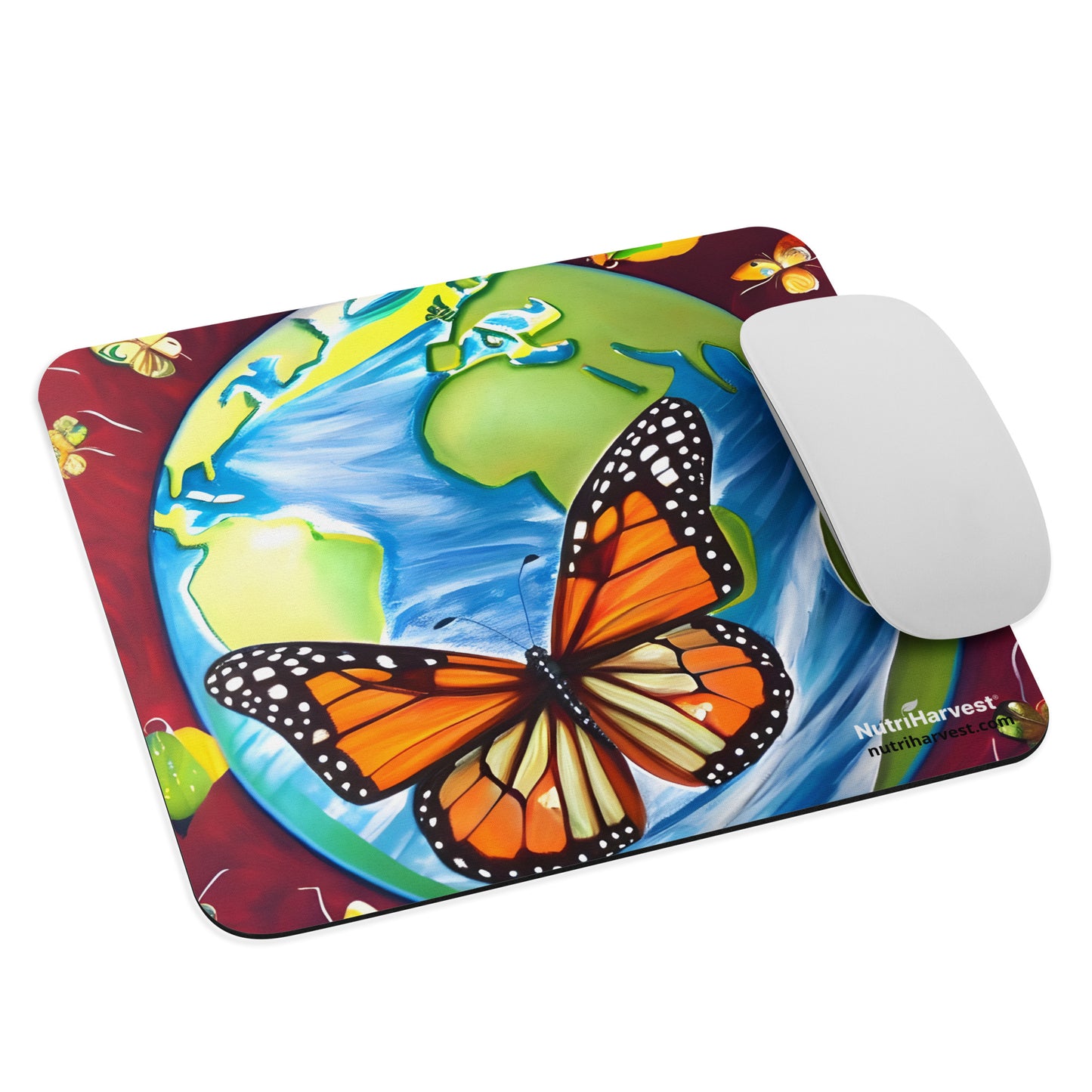 Mouse Pad With Nature Earth Monarch Style