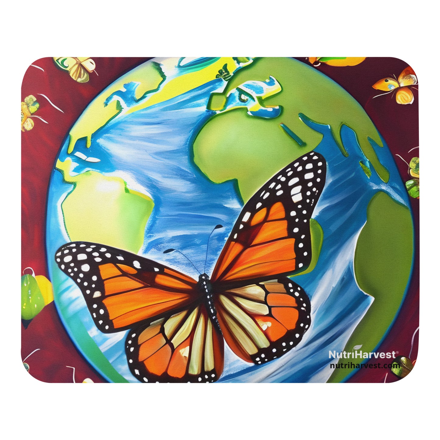 Mouse Pad With Nature Earth Monarch Style