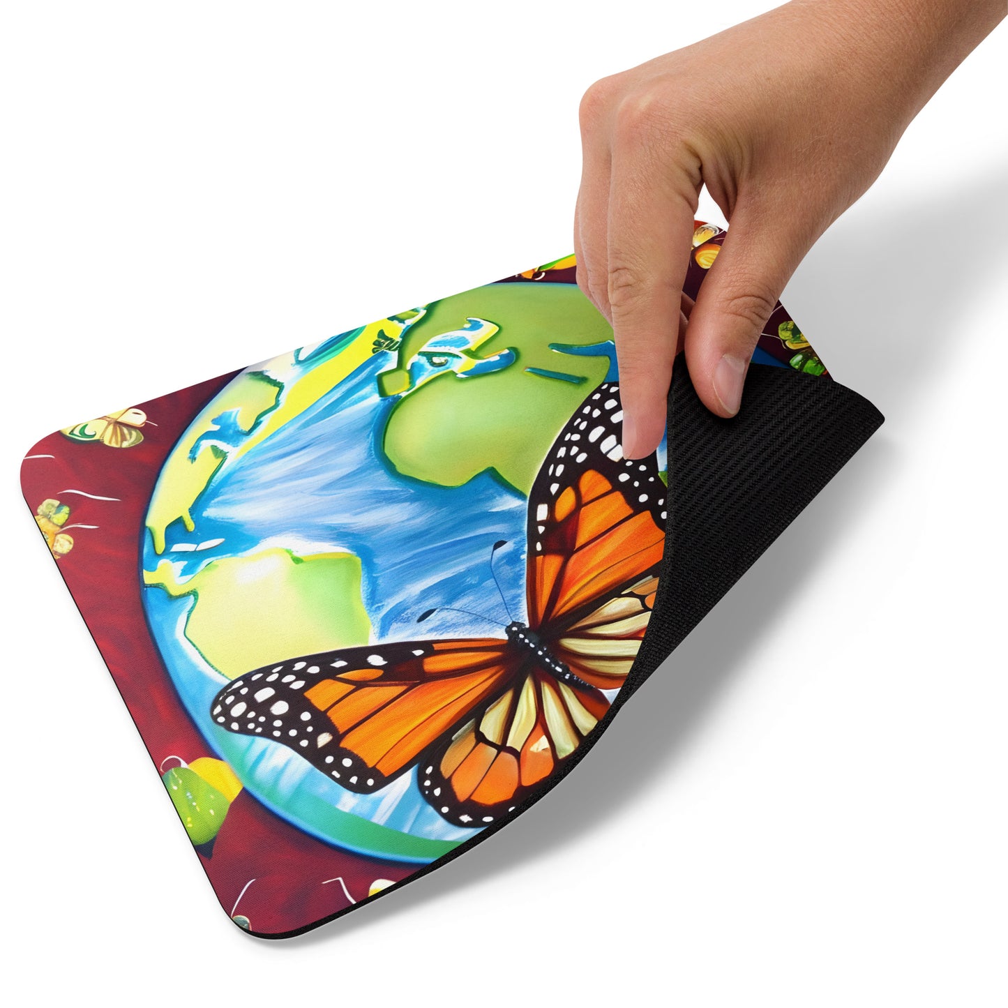 Mouse Pad With Nature Earth Monarch Style