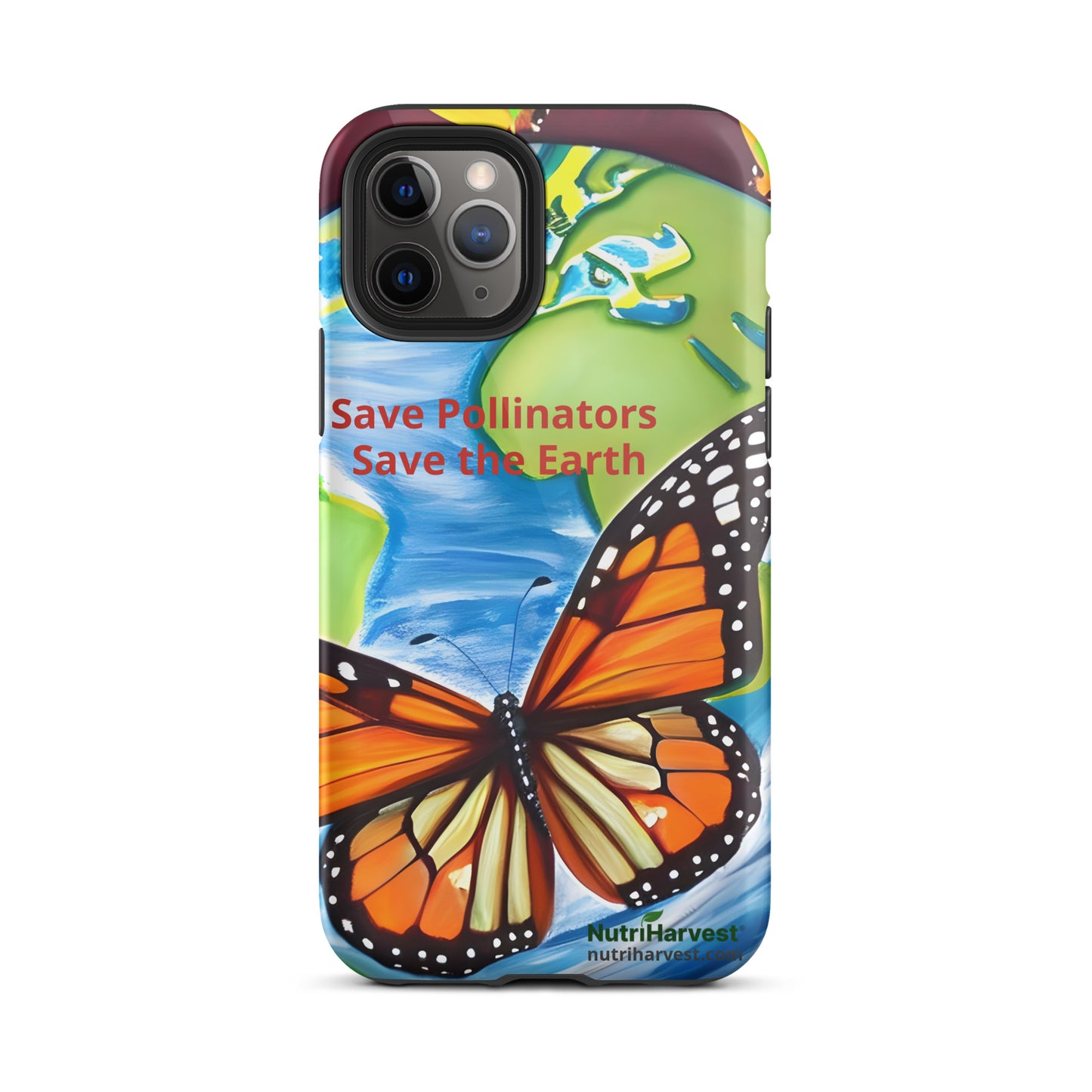 Tough iPhone Case | Save Pollinators Monarch Earth