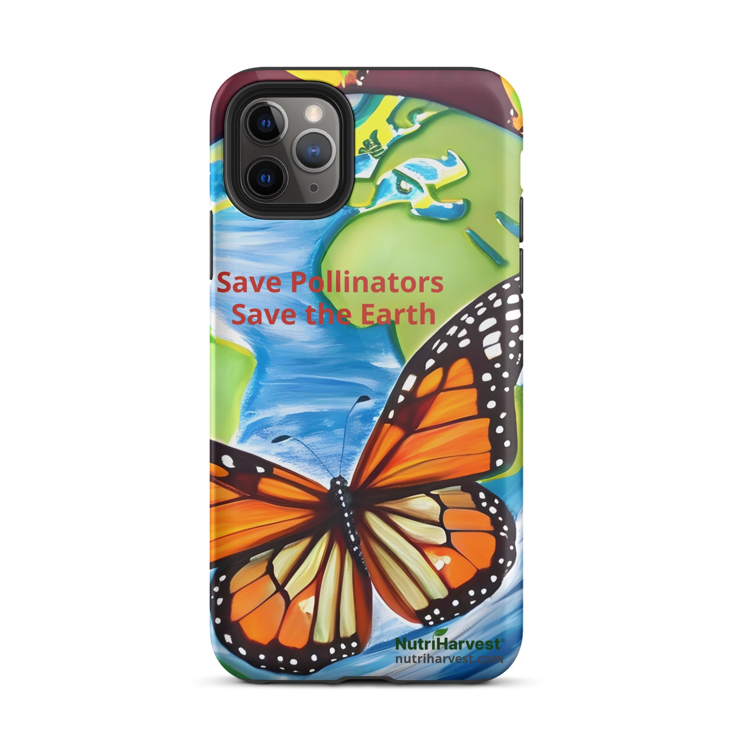 Tough iPhone Case | Save Pollinators Monarch Earth