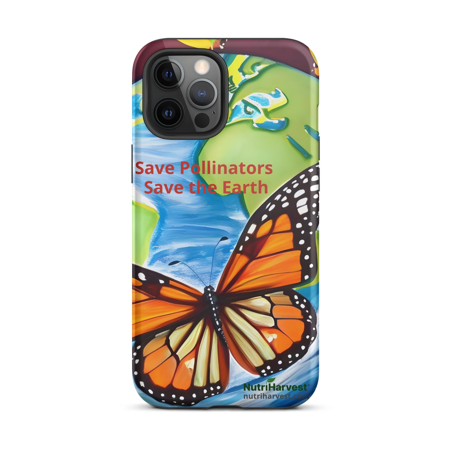 Tough iPhone Case | Save Pollinators Monarch Earth
