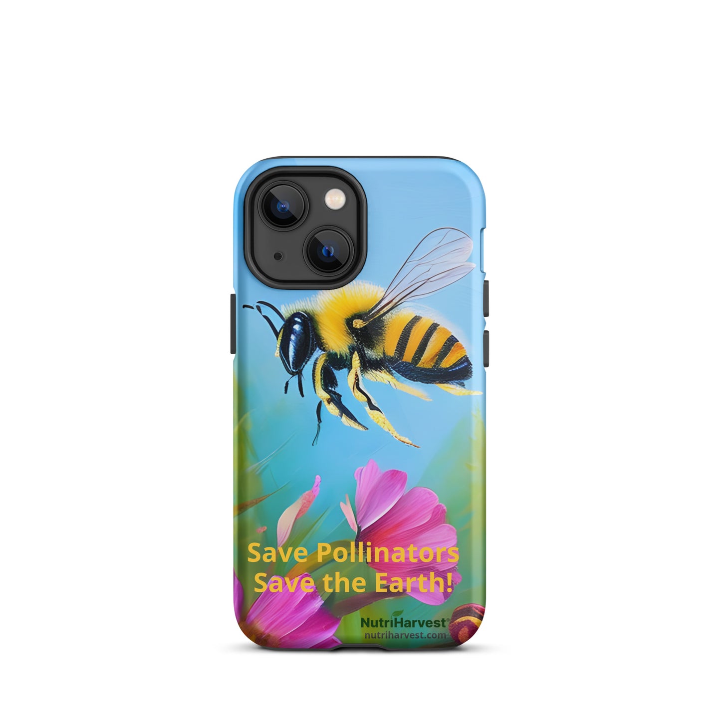 Tough iPhone Case | Save Pollinators, Save the Earth, Bee and Flowers
