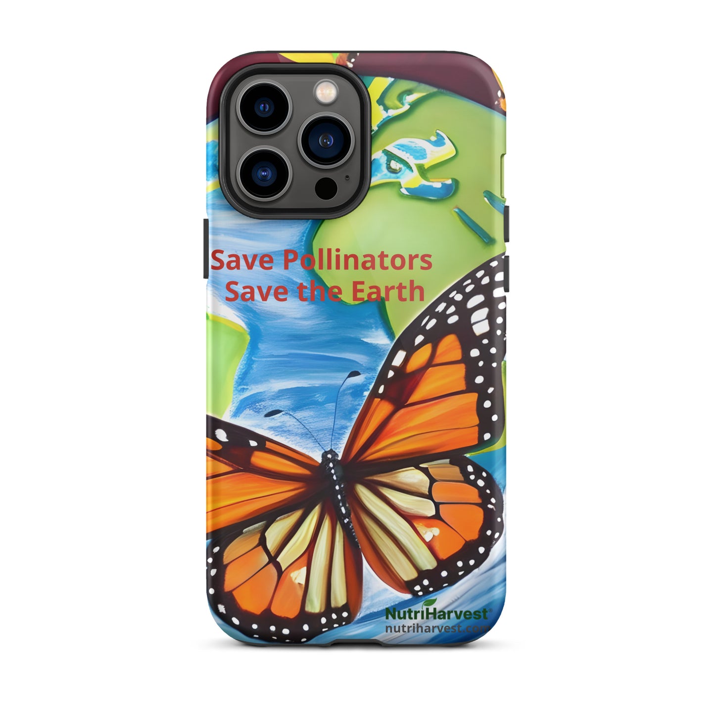 Tough iPhone Case | Save Pollinators Monarch Earth