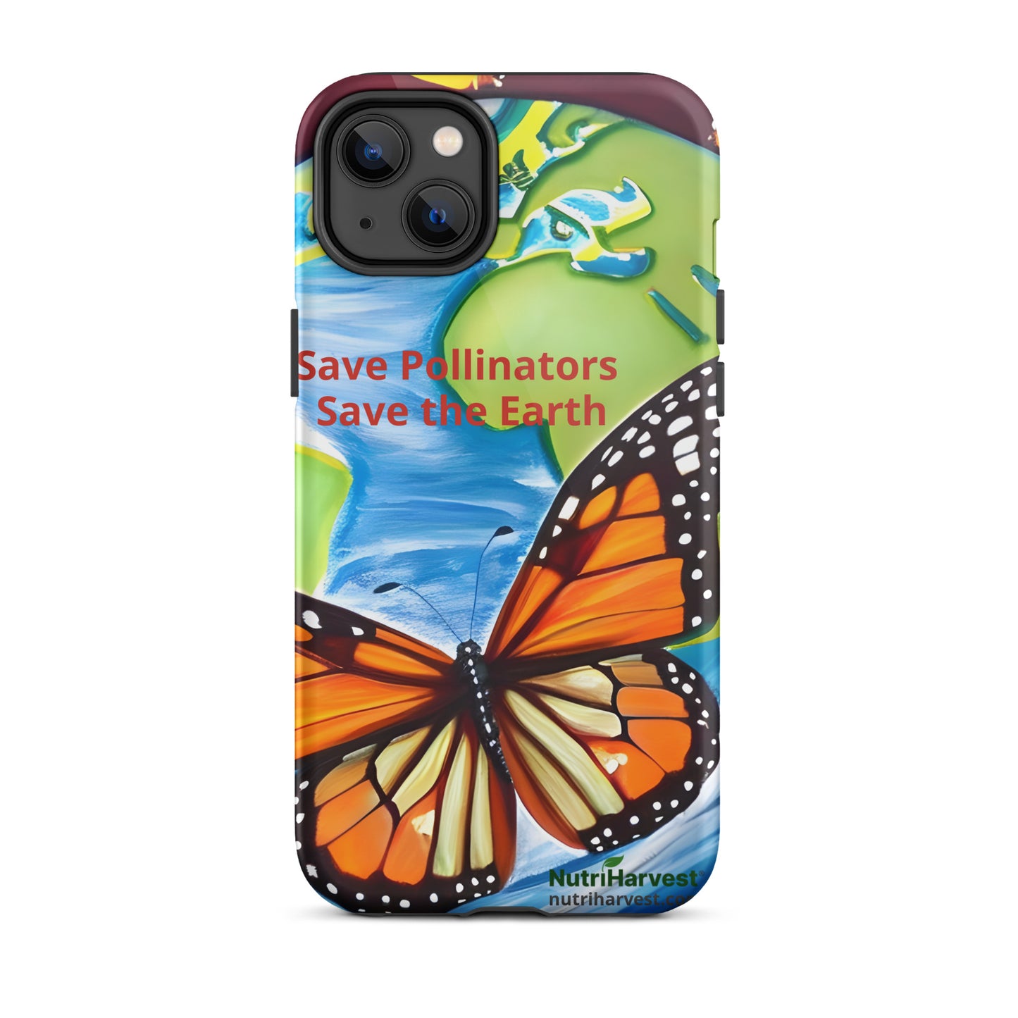 Tough iPhone Case | Save Pollinators Monarch Earth