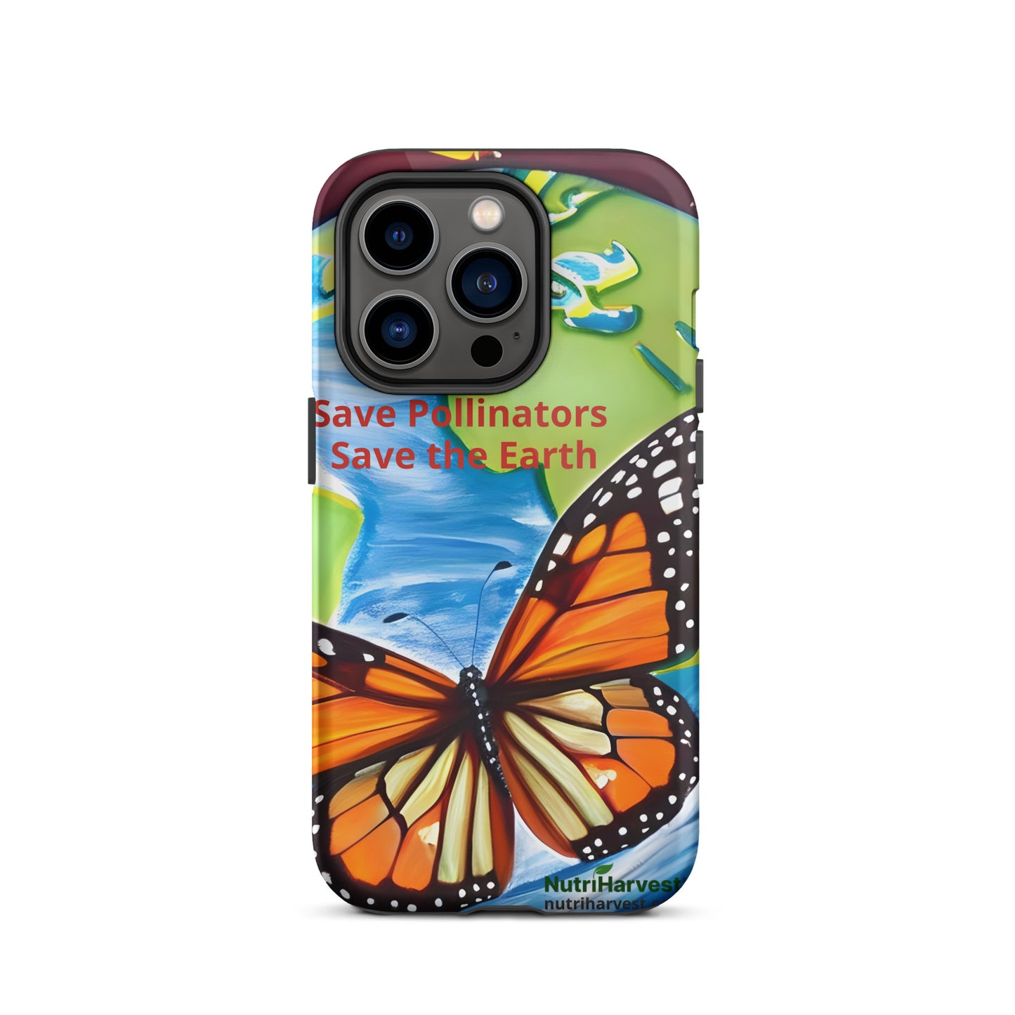 Tough iPhone Case | Save Pollinators Monarch Earth