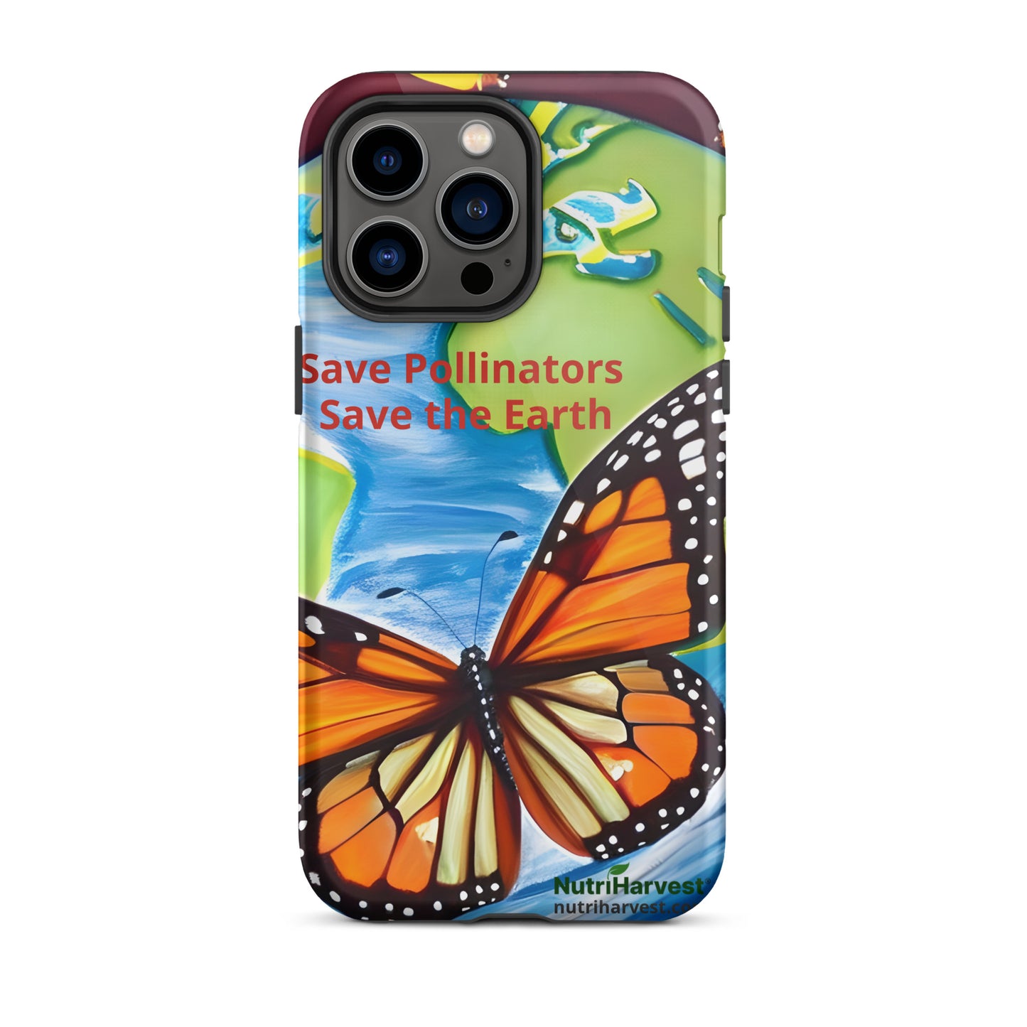Tough iPhone Case | Save Pollinators Monarch Earth