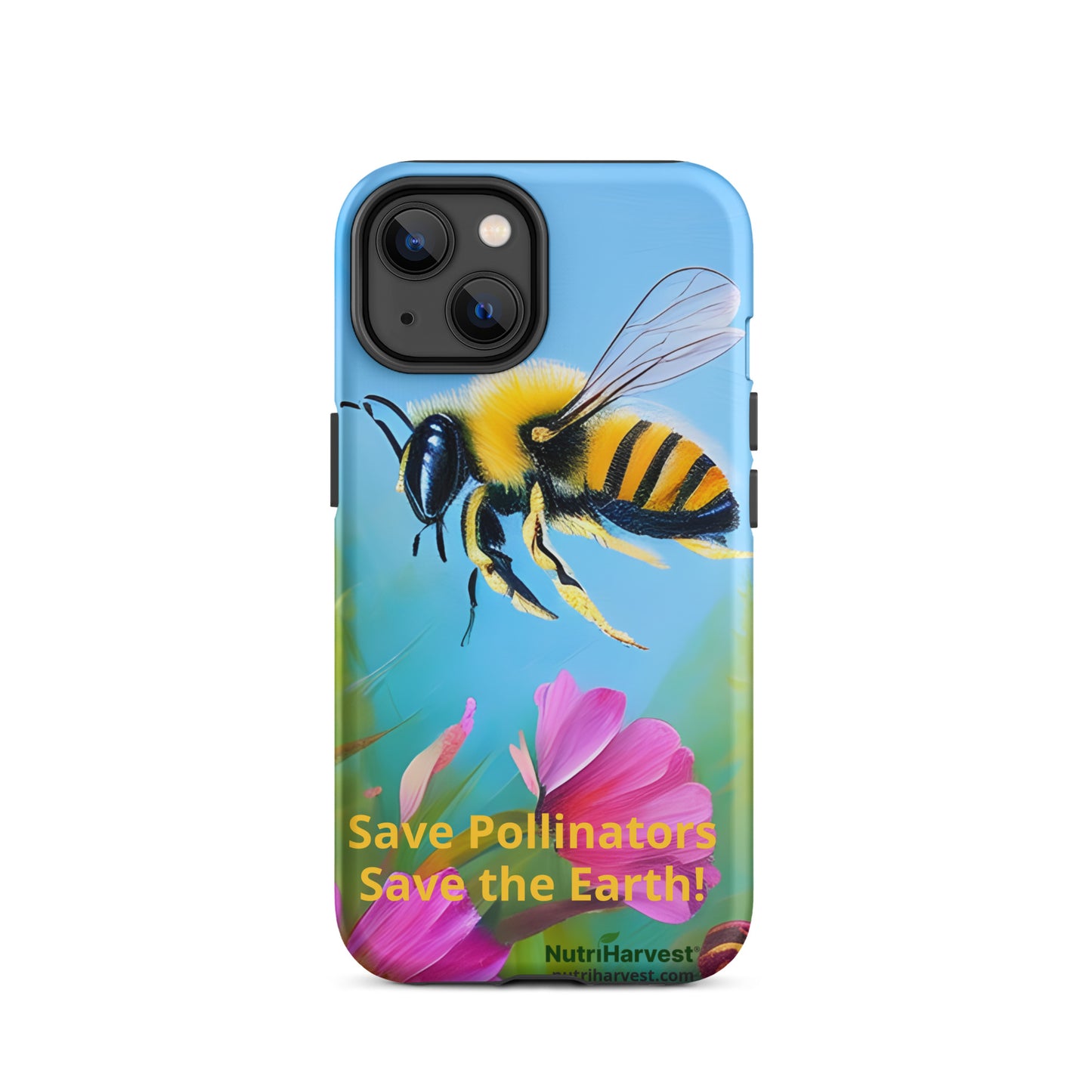 Tough iPhone Case | Save Pollinators, Save the Earth, Bee and Flowers