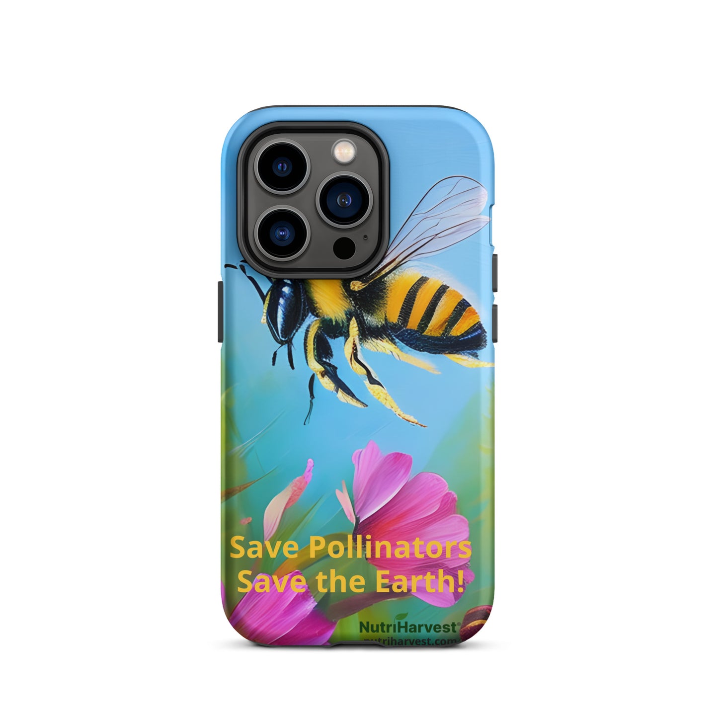 Tough iPhone Case | Save Pollinators, Save the Earth, Bee and Flowers