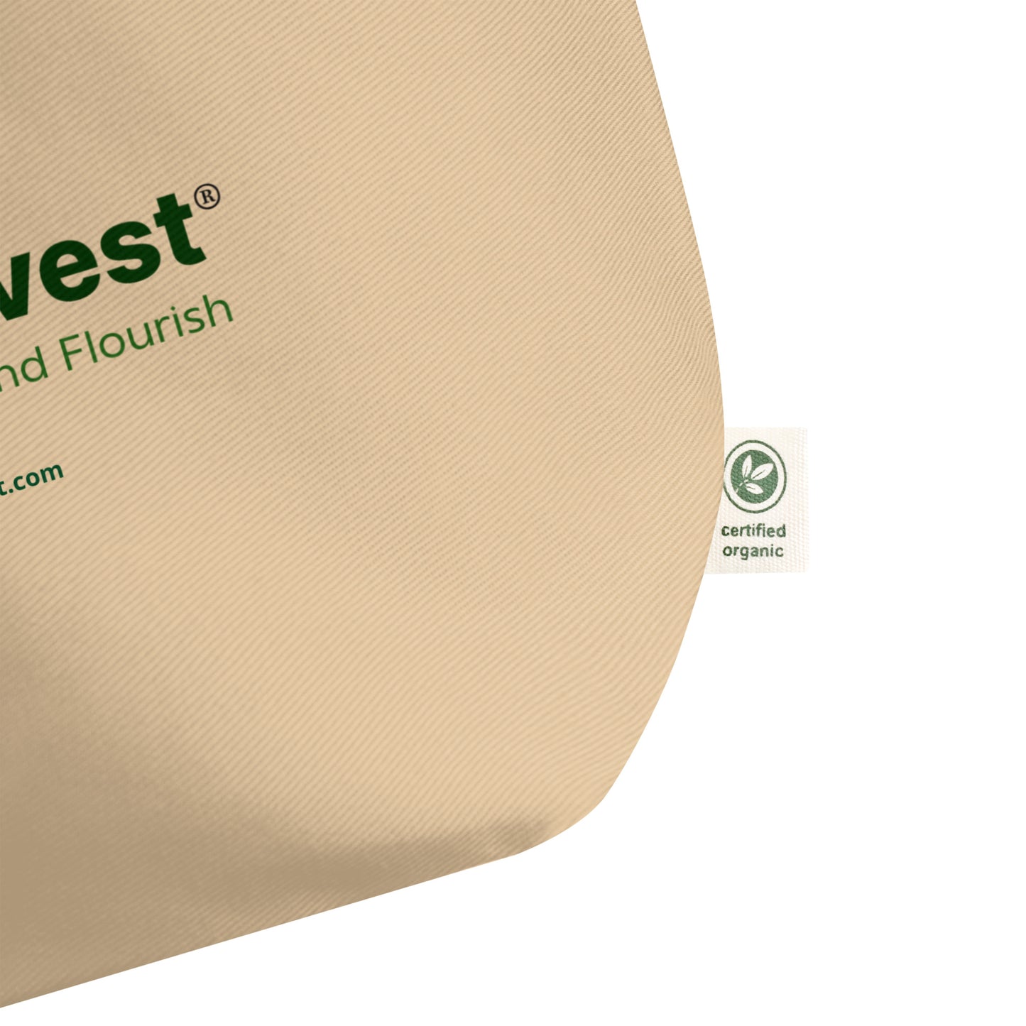 Large organic tote bag