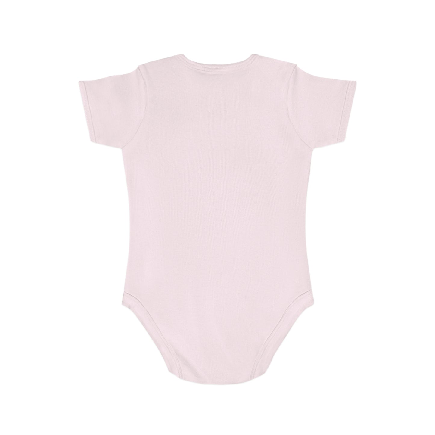 Organic Short Sleeve Baby Onesie, Bodysuit in Pale Blue, Pale Pink, White, Black, Royal Blue, and Navy