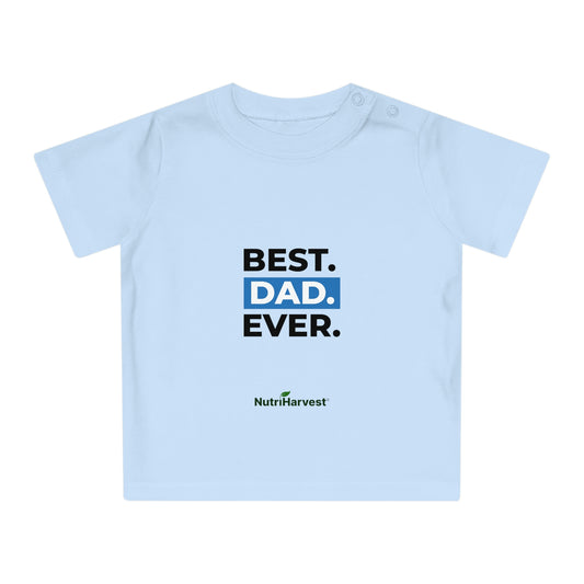 Organic Baby T-Shirt in Dusty Blue, Powder Pink, and White