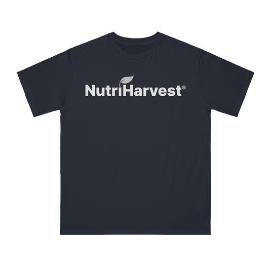 Organic Unisex Classic T-Shirt NutriHarvest® in White, Black, Pacific, and Charcoal