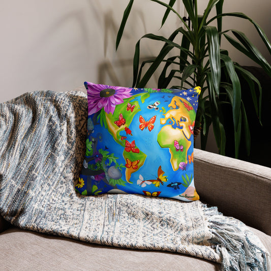 Earth's Pollinators Eco Pillow