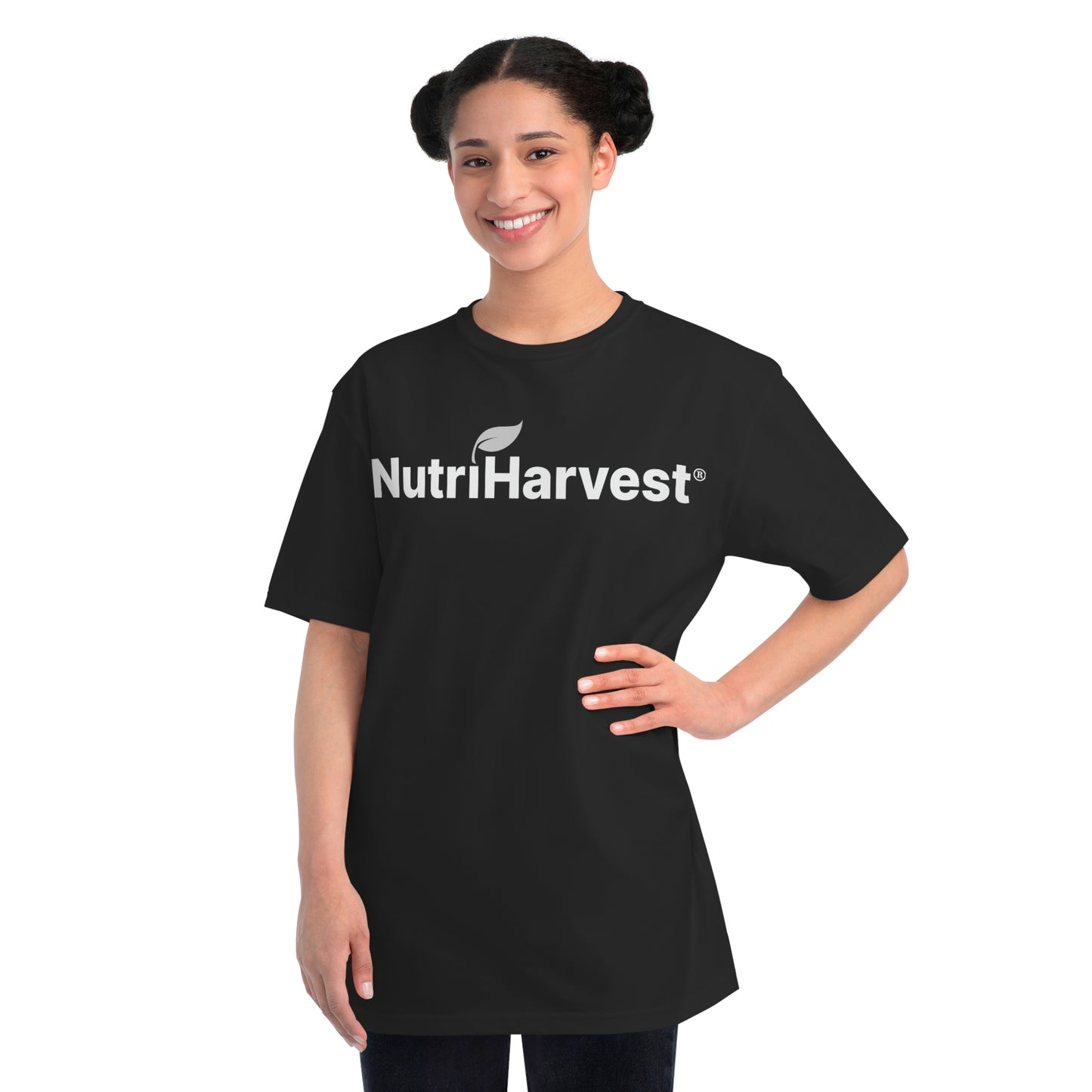 Organic Unisex Classic T-Shirt NutriHarvest® in White, Black, Pacific, and Charcoal