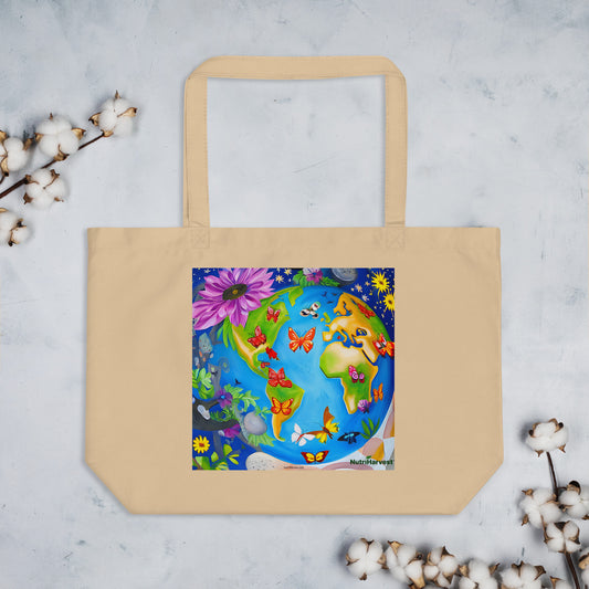 Earth's Pollinators Large Eco Tote Bag